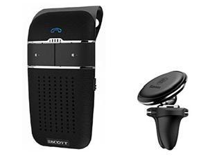 HH Scott Bluetooth Hands-Free Car Speakerphone, Magnetic Phone Mount, S100103, Black HH Scott Bluetooth Hands-Free Car Speakerphone, Magnetic Phone Mount, S100103, Black