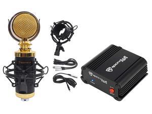 Rockville RCM02 Studio Recording Condenser Microphone+Phantom Power Supply Rockville RCM02 Studio Recording Condenser Microphone+Phantom Power Supply