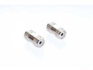 2PCS RF connector adapter PL259 - PL259 / female-female 2PCS RF connector adapter PL259 - PL259 / female-female