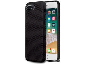Aduro iPhone 8 Plus iPhone 7 Plus Case, Slim Mesh Coated Case, Shock-Absorption Corner Impact Edge Protection Cover for Apple iPhone 8/7 Plus (Black/Gray) Aduro iPhone 8 Plus iPhone 7 Plus Case, Slim Mesh Coated Case, Shock-Absorption Corner Impact Edge Protection Cover for Apple iPhone 8/7 Plus (Black/Gray)