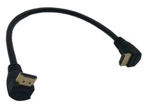 CGTime 1 Feet HDMI Up to Down Angle 90 Degree Vertical Right Cable -Supports 4K@60Hz, High Speed, HDMI 2.0 Ready - UHD, Ethernet & Audio Return - Video 4K 2160p, HD 1080p, 3D.(Male-Male) CGTime 1 Feet HDMI Up to Down Angle 90 Degree Vertical Right Cable -Supports 4K@60Hz, High Speed, HDMI 2.0 Ready - UHD, Ethernet & Audio Return - Video 4K 2160p, HD 1080p, 3D.(Male-Male)