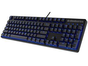 SteelSeries Apex M400 Illuminated Mechanical Gaming Keyboard - Linear Switch - Blue LED Backlit - Media Controls - Steel Back Plate SteelSeries Apex M400 Illuminated Mechanical Gaming Keyboard - Linear Switch - Blue LED Backlit - Media Controls - Steel Back Plate