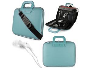 SumacLife Cady 9 to 10.1-inch Tablet Messenger Bag for Kocaso Tablets with White Headphones (Blue) SumacLife Cady 9 to 10.1-inch Tablet Messenger Bag for Kocaso Tablets with White Headphones (Blue)