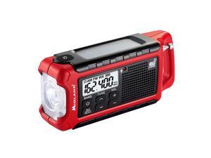 Midland - ER210, Emergency Compact Crank Weather AM/FM Radio - Multiple Power Sources, SOS Emergency Flashlight, NOAA Weather Scan + Alert, & Smartphone/Tablet Charger (Red/Black) Midland - ER210, Emergency Compact Crank Weather AM/FM Radio - Multiple Power Sources, SOS Emergency Flashlight, NOAA Weather Scan + Alert, & Smartphone/Tablet Charger (Red/Black)