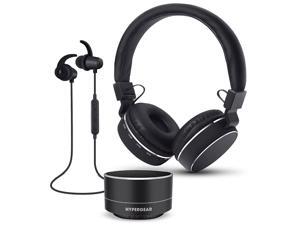 HyperGear Wireless Bluetooth 3 Piece Audio Gift Set. Take & Make Calls Directly From The On-Ear Headphones, Sport Stereo Earbuds or Portable Speaker. For iPhone X/8/8Plus, Samsung S9/S9+, Note8 & More HyperGear Wireless Bluetooth 3 Piece Audio Gift Set. Take & Make Calls Directly From The On-Ear Headphones, Sport Stereo Earbuds or Portable Speaker. For iPhone X/8/8Plus, Samsung S9/S9+, Note8 & More