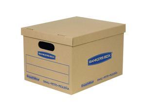 Bankers Box SmoothMove Classic Moving Boxes, Tape-Free Assembly, Easy Carry Handles, Small, 15 x 12 x 10 Inches, 20 Pack (7714210)