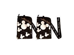 Disney Mickey Mouse Lanyard 2 Pack Silver / Black Disney Mickey Mouse Lanyard 2 Pack Silver / Black