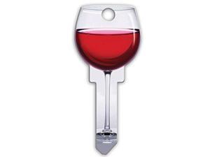 Lucky Line Key Shapes, RED WINE, House Key Blank, SC1, 1 Key (B108S) Lucky Line Key Shapes, RED WINE, House Key Blank, SC1, 1 Key (B108S)