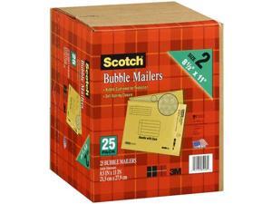 Scotch 3M Bubble Mailers Size 2 (8 1/2 " x 11") - 25ct Scotch 3M Bubble Mailers Size 2 (8 1/2 " x 11") - 25ct