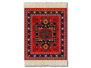 Lextra Agra Kazak CoasterRug, 5.5 x 3.5 Inches, Red and Navy, Set of Four (GCK-C) Lextra Agra Kazak CoasterRug, 5.5 x 3.5 Inches, Red and Navy, Set of Four (GCK-C)