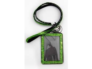 ALL in ONE Rhinestone Lanyard Bling Crystal Necklace + Card Holder for Id/key/cell Phone (GREEN) ALL in ONE Rhinestone Lanyard Bling Crystal Necklace + Card Holder for Id/key/cell Phone (GREEN)