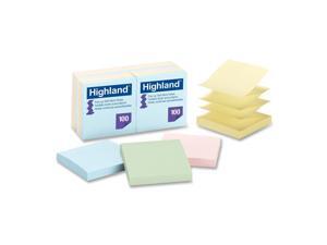 Highland 6549-PUA Pop-up Notes, 3 x 3 Inches, Assorted Pastel Colors, 12 Pack Highland 6549-PUA Pop-up Notes, 3 x 3 Inches, Assorted Pastel Colors, 12 Pack