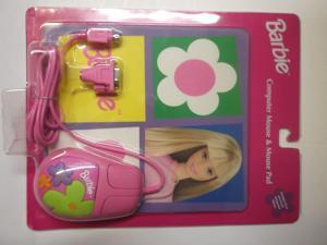 Barbie Computer Mouse and Mouse Pad Barbie Computer Mouse and Mouse Pad