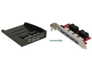 Koutech 4-Port SuperSpeed USB 3.0 Front Panel Module with Slot Bracket Option (20-pin ICC Interface) (3.5")