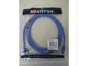 WELTRON 90-C6B-7BL Patch Cable, SNAGLESS, CAT6, Blue, 7FT WELTRON 90-C6B-7BL Patch Cable, SNAGLESS, CAT6, Blue, 7FT