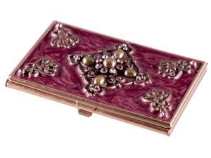 Visol Products Alameda Crystals on Copper Women's Business Card Holder Visol Products Alameda Crystals on Copper Women's Business Card Holder