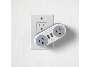 Atomi Rotating Surge Mini 2 Power Outlets and 2 USB ports all in one Atomi Rotating Surge Mini 2 Power Outlets and 2 USB ports all in one