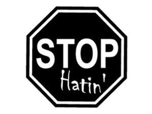 CCI Stop Hatin' JDM Funny Decal Vinyl Sticker|Cars Trucks Vans Walls Laptop| Black |5.5 x 5.5 in|CCI1300 CCI Stop Hatin' JDM Funny Decal Vinyl Sticker|Cars Trucks Vans Walls Laptop| Black |5.5 x 5.5 in|CCI1300