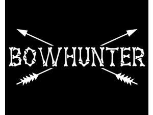 CCI Bow Hunter Decal Vinyl Sticker|Cars Trucks Vans Walls Laptop| White |7.5 x 3 in|CCI1284 CCI Bow Hunter Decal Vinyl Sticker|Cars Trucks Vans Walls Laptop| White |7.5 x 3 in|CCI1284