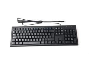 Solidtek Bilingual Portuguese English Black USB Wired Computer Keyboard