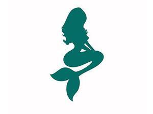 CCI Little Mermaid Sitting Silhouette Decal Vinyl Sticker|Cars Trucks Vans Walls Laptop|Teal|3.8 x 2.4 in|CCI2188 CCI Little Mermaid Sitting Silhouette Decal Vinyl Sticker|Cars Trucks Vans Walls Laptop|Teal|3.8 x 2.4 in|CCI2188