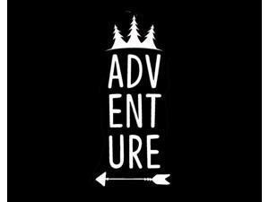 CCI Adventure Trees and Arrow Decal Vinyl Sticker|Cars Trucks Vans Walls Laptop| White |6.5 x 3 in|CCI1364 CCI Adventure Trees and Arrow Decal Vinyl Sticker|Cars Trucks Vans Walls Laptop| White |6.5 x 3 in|CCI1364