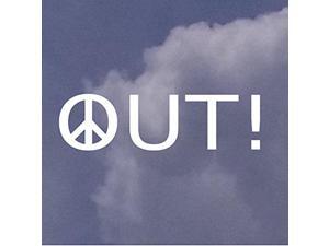 Peace Out JDM Decal Vinyl Sticker|Cars Trucks Vans Walls Laptop| White |7.5 x 2 in|CCI1135 Peace Out JDM Decal Vinyl Sticker|Cars Trucks Vans Walls Laptop| White |7.5 x 2 in|CCI1135