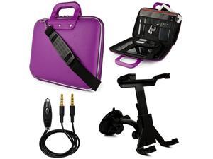 SumacLife Cady 9 to 10.1-inch Tablet Messenger Bag for Kocaso Tablets with Windshield Mount & 3.5mm Auxiliary Cable (Purple) SumacLife Cady 9 to 10.1-inch Tablet Messenger Bag for Kocaso Tablets with Windshield Mount & 3.5mm Auxiliary Cable (Purple)
