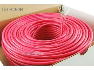 CablesOnline 250ft CAT5e 100/% Pure Copper RJ45 350Mhz UTP Solid Ethernet Cable Spool White U-B250W