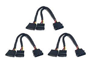 Apevia CVT3425 4-Pin Molex to 2 SATA Cable (3-pk) Apevia CVT3425 4-Pin Molex to 2 SATA Cable (3-pk)