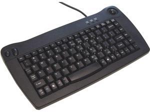 Solidtek ACK5010UB Compact KB with Trackball, Black Solidtek ACK5010UB Compact KB with Trackball, Black