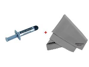 Arctic Silver 5 High-Density Polysynthetic Silver Thermal Compound, 3.5 Grams + Free Microfiber (7" X 6") Cleaning Cloth Arctic Silver 5 High-Density Polysynthetic Silver Thermal Compound, 3.5 Grams + Free Microfiber (7" X 6") Cleaning Cloth