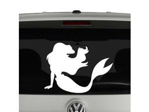 CCI Mermaid Silhouette Decal Vinyl Sticker|Cars Trucks Vans Walls Laptop| White |5.5 x 4 in|CCI1169 CCI Mermaid Silhouette Decal Vinyl Sticker|Cars Trucks Vans Walls Laptop| White |5.5 x 4 in|CCI1169