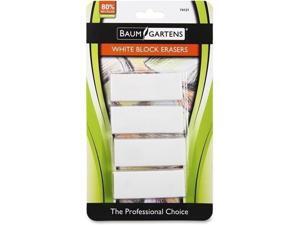 Baumgartens White Block Erasers 4-pk (74121) Baumgartens White Block Erasers 4-pk (74121)