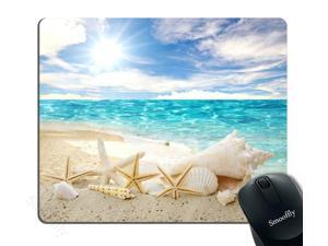 Smooffly Gaming Mouse Pad Custom,Seashells Starfishes Beach Seascape Thick Rubber Mousepad 9.5 X 7.9 Inch (240mmX200mmX3mm) Smooffly Gaming Mouse Pad Custom,Seashells Starfishes Beach Seascape Thick Rubber Mousepad 9.5 X 7.9 Inch (240mmX200mmX3mm)