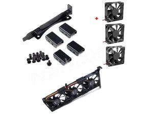 3 Thin Fans Mount Rack PCI Slot Bracket for Video Card + 3x80MM thickness fans 3 Thin Fans Mount Rack PCI Slot Bracket for Video Card + 3x80MM thickness fans