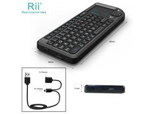 Rii tek X1 Mini 2.4G Black Wireless Keyboard with Mouse Touchpad Remote Control Rii tek X1 Mini 2.4G Black Wireless Keyboard with Mouse Touchpad Remote Control