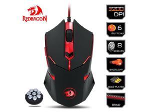 Redragon M601 3200 DPI Gaming Mouse Mice 6 Buttons Adjustable Weight Computer Redragon M601 3200 DPI Gaming Mouse Mice 6 Buttons Adjustable Weight Computer