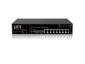 UTT S1080GP 8-Port Unmanaged Gigabit Ethernet PoE Switch, 8 PoE ports 150W, 802.3af/at, Ideal for IP Cameras UTT S1080GP 8-Port Unmanaged Gigabit Ethernet PoE Switch, 8 PoE ports 150W, 802.3af/at, Ideal for IP Cameras
