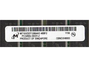 MICRON MT16VDDT12864AY-40BF2 DDR400 PC3200U 1GB NON-ECC 184-PIN UNBUFF DIMM 128MX6