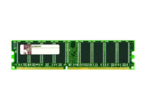 Kingston H. Corporation ECC CL3 (3-3-3) DIMM Desktop Memory 1 Single (Not a kit) 400 MHz (PC 3200) 184-Pin DDR SDRAM KVR400X72C3A/1G