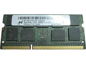8GB 204p PC3-12800 CL11 18c 512x8 DDR3-1600 2Rx8 1.35V ECC SODIMM