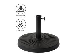 Himal Outdoors Round Umbrella Base Weight Bag Up to 90Lbs,Black Heavy Duty 900D Rip Stop Polyester,Tear Resistant,UV Protection,18’’ for Most Patio Umbrella Base