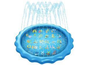 Sprinkler for Kids, Splash Pad, Outdoor Water Play Sprinklers Mat 68" Toddler Water Toys Fun for 1-12 Years Old Children Boys Girls-“from A to Z” Outdoor Swimming Pool for Babies and Toddlers Sprinkler for Kids, Splash Pad, Outdoor Water Play Sprinklers Mat 68" Toddler Water Toys Fun for 1-12 Years Old Children Boys Girls-“from A to Z” Outdoor Swimming Pool for Babies and Toddlers