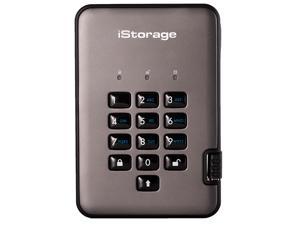 iStorage diskAshur PRO2 HDD 5TB Secure portable hard drive FIPS Level 3 certified - password protected, dust and water resistant, military grade hardware encryption.IS-DAP2-256-5000-C-X