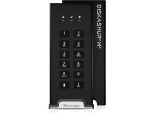 iStorage diskAshur M2 1TB - PIN authenticated, hardware encrypted USB 3.2 portable SSD. Ultra-fast, FIPS compliant, Rugged & Portable (IS-DAM2-256-1000)