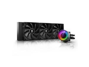 DeepCool CASTLE 360EX RGB AIO Liquid CPU Cooler, Anti-Leak Technology, Three MF120GT A-RGB PWM Fans, Wire Controller and 5V-D-G 3-Pin Motherboard con DeepCool CASTLE 360EX RGB AIO Liquid CPU Cooler, Anti-Leak Technology, Three MF120GT A-RGB PWM Fans, Wire Controller and 5V-D-G 3-Pin Motherboard con