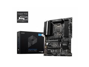 MSI Z590-A PRO Socket LGA1200- Intel Z590- DDR4- 2-Way CrossFire- SATA3&USB3.2- M.2- ATX Motherboard MSI Z590-A PRO Socket LGA1200- Intel Z590- DDR4- 2-Way CrossFire- SATA3&USB3.2- M.2- ATX Motherboard