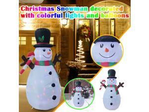5ft Christmas Inflatable Snowman Lantern Luminous Indoor And Outdoor Decoration Christmas Decorations For Home Party#35