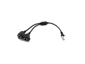 RJ45 1 Male to 2 Female Port Ethernet Network Cable Splitter Extension Connector Adapter Cable Factory Price Dropshipping RJ45 1 Male to 2 Female Port Ethernet Network Cable Splitter Extension Connector Adapter Cable Factory Price Dropshipping